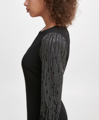 Women's Bling Sleeve Sheath Dress