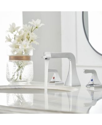 8 in. Widespread Double Handle Bathroom Faucet With Pop-up Drain Assembly