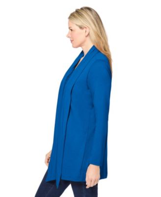 Plus Size 2-Fer Cardigan & Attached Lace Tunic