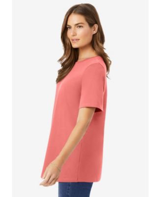 Plus Size Perfect Short-Sleeve Crewneck Tee