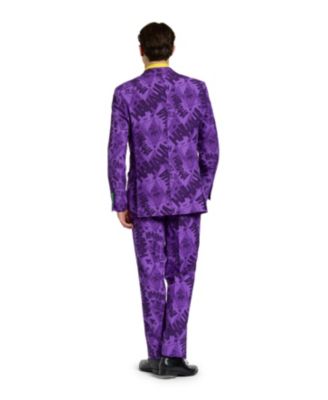 Men's The Joker Premium Costume - Official DC Comics Halloween Character - Slim Fit Suit - Purple - Includes Blazer, Pants and Tie