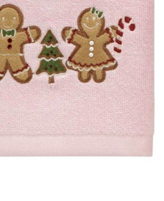 Gingerbread People Cotton 2-Pc. Hand Towel Set, 28" x 16"