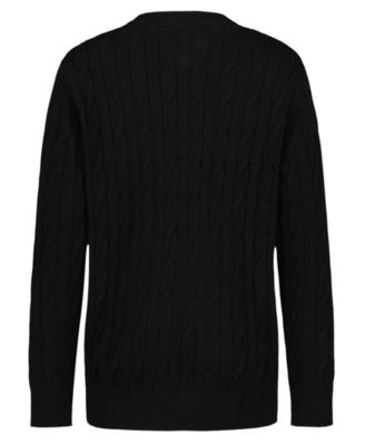Boys' 8-20 Crewneck Cable Knit Sweater