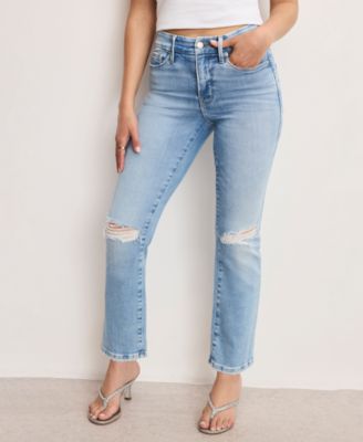 Petite Dolly Joleans Straight Mid Rise Jeans