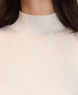 Juniors' Mock Neck Sweater Midi Dress