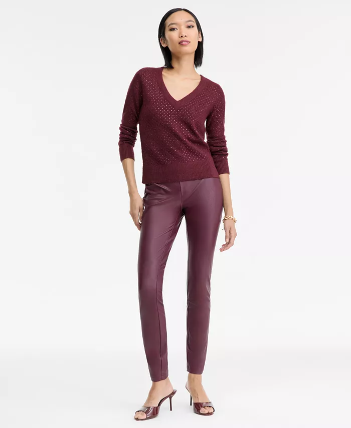 Women's Rhinestone Embellished Sweater - thumbnail 3