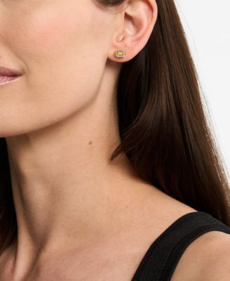 Cubic Zirconia Cut Stud Earrings