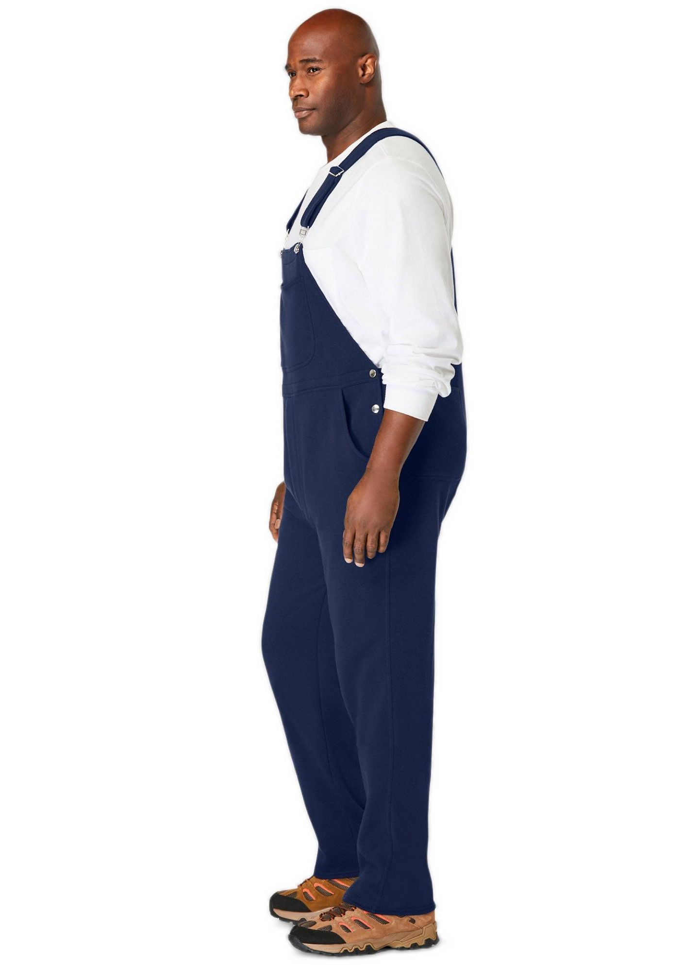 Мужской комбинезон KingSize Fleece Overalls, цвет: Чёрный — фото 3