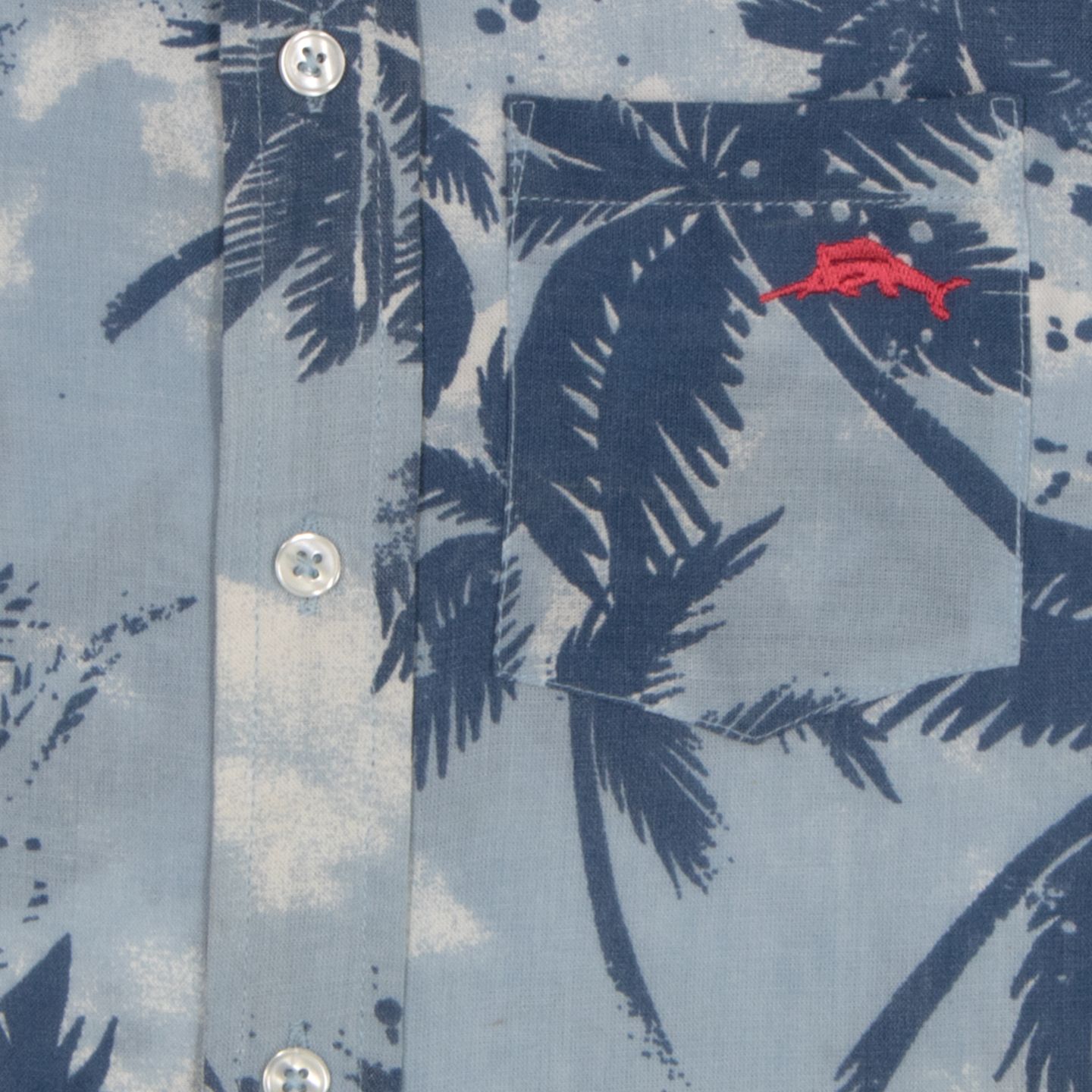 Рубашка Tommy Bahama Classic Woven Button Down для мальчиков, цвет: Синий — фото 2