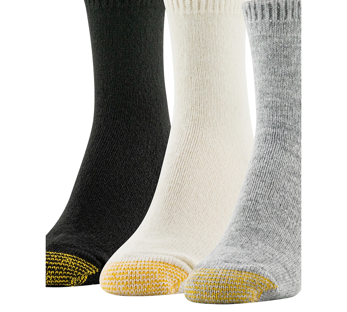 Gold Toe Women's 3-pack Fuzzy Midi Crew Socks In Multi