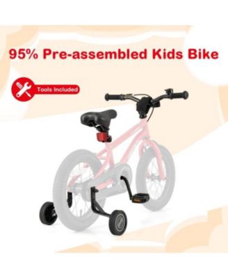 14-Inch Kids Bike with Handbrake, Coaster Brake & Bell
