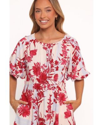 Simmons Mini Dress - Fuchsia Floral