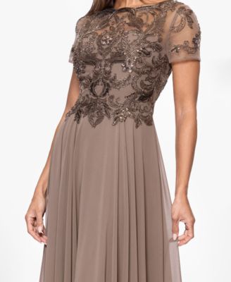 Women's Boat Neck Beaded Dress