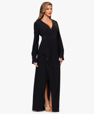 Women's V-Neck Long Sleeve Dress