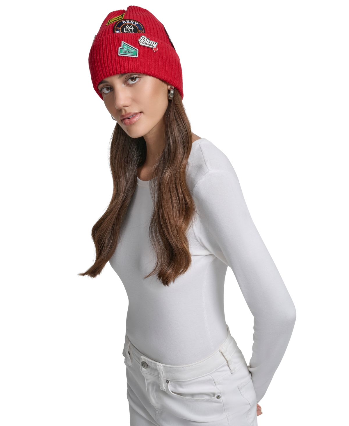 Dkny Women's Nyc Patches Beanie