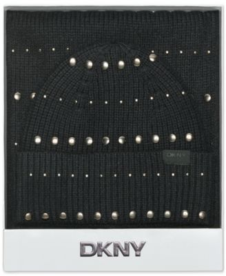 Women's 2-Piece Studded Beanie and Scarf Set