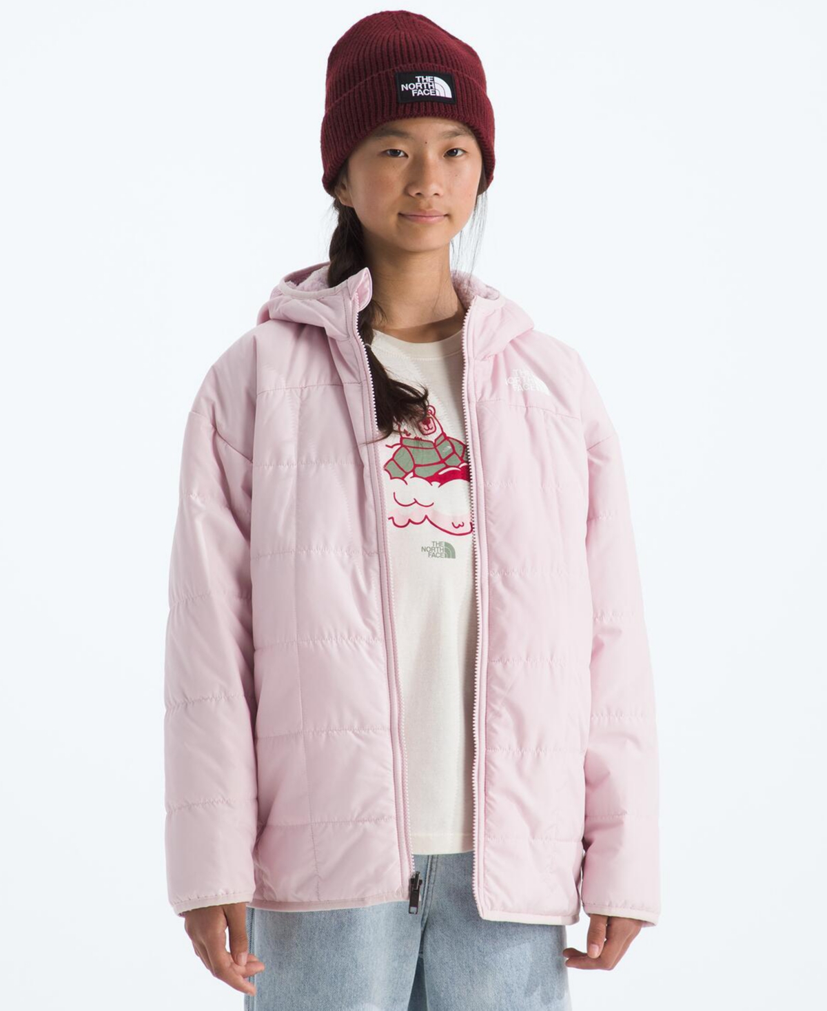 The North Face Girls 7-20 Reversible Shasta Short Parka Jacket