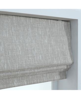 Belmar Washable Cordless Roman Shades,Double Tone Color Jacquard Textured Woven