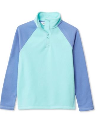 Girls Anyweather Fleece Quarter Zip Pullover