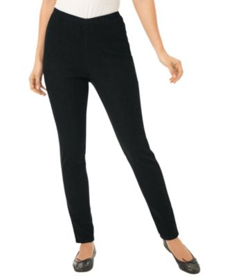 Women's Within Tall Fineline Stretch Denim Skinny Pull-On Jeans