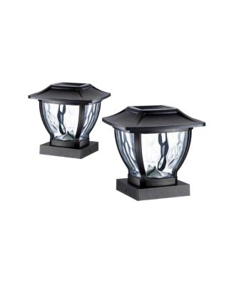 Solar Wave Glass Post and Fence Cap & Deck Railing Lights - 2 Lights