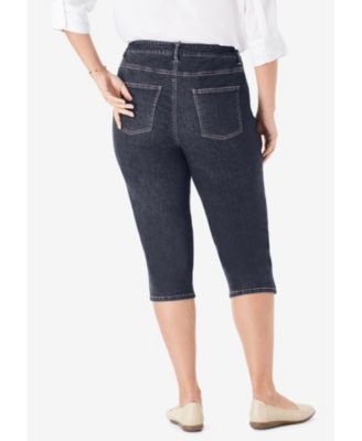 Women's Within Stretch Denim Five-Pocket Capri Jeans
