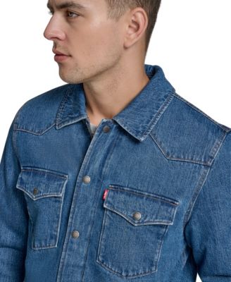 Men's Denim Filled Shacket