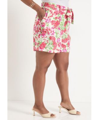 Women's June + Vie High Rise Pleated Shorts