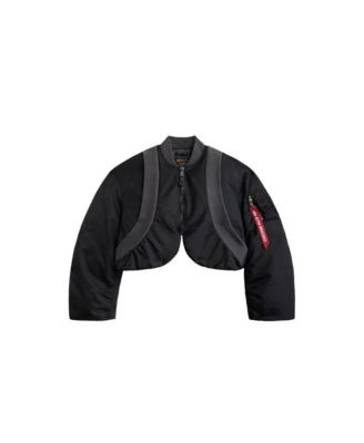 Women's Knit Rib Ma-1 Flight Jacket W