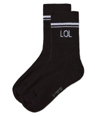 Big Girls LOL Athletic Crew Socks