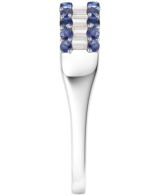 Gemstone and Diamond Ring (1/4 ct. t.w.) in 14K Gold (also in 14K White Gold)