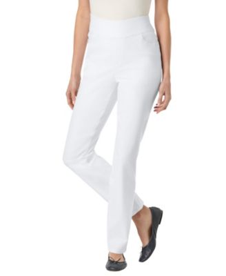 Women's Within Tall Flex-Fit Pull-On Straight-Leg Gap-Free Stretch Denim Jeans