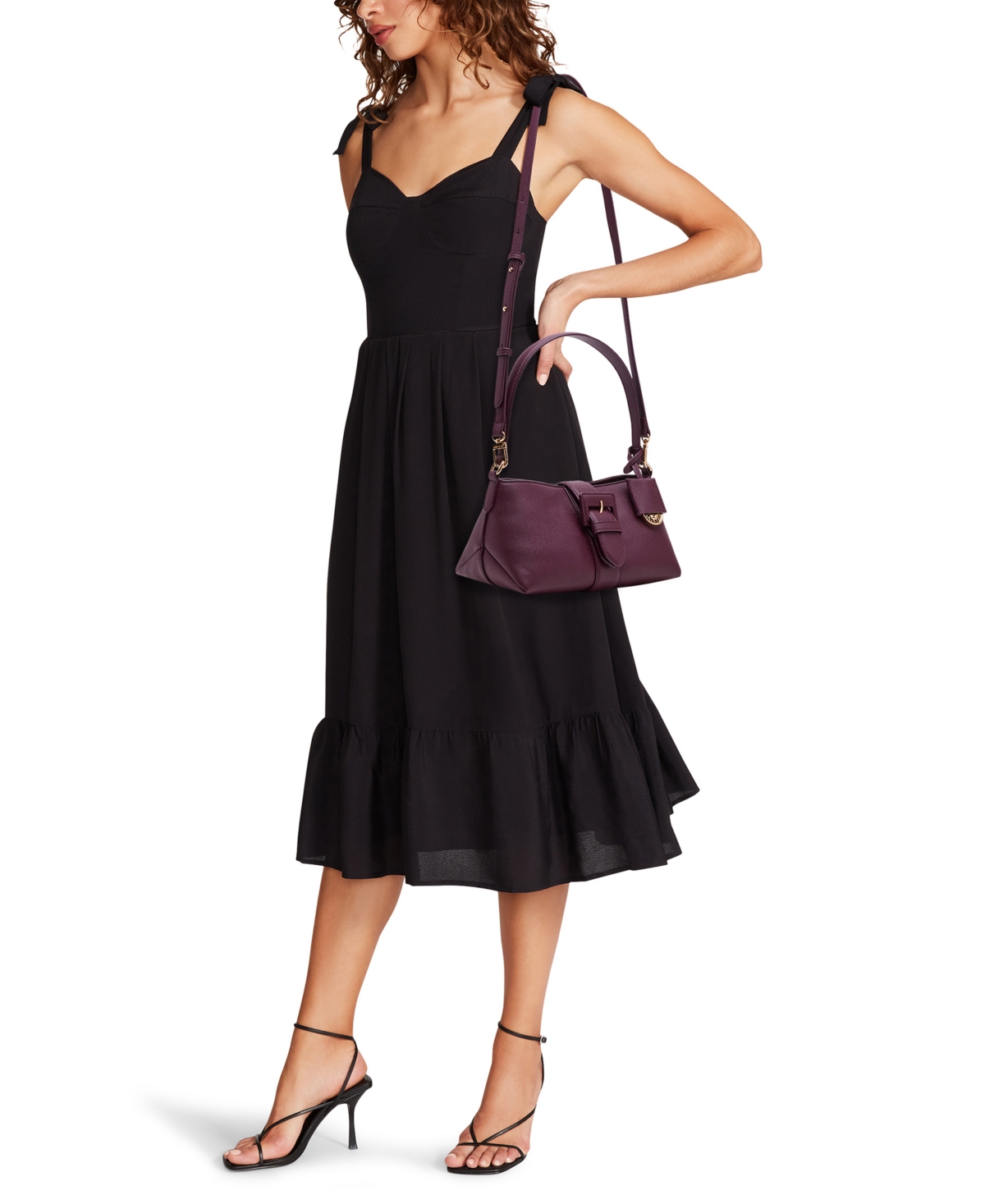 Anne Klein East West Small Shoulder Bag In Purple
