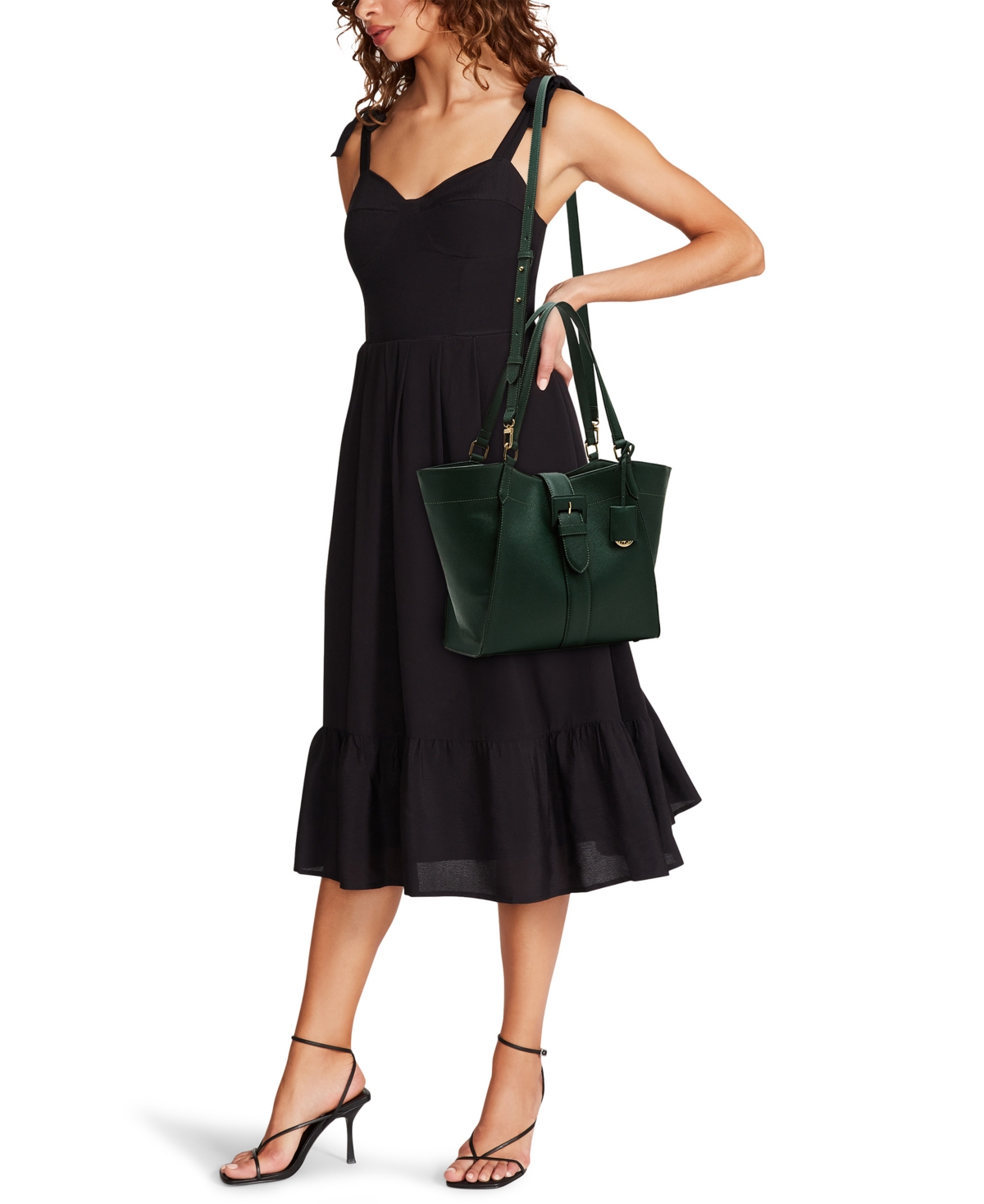 Anne Klein Convertible Strap Medium Tote Bag In Green