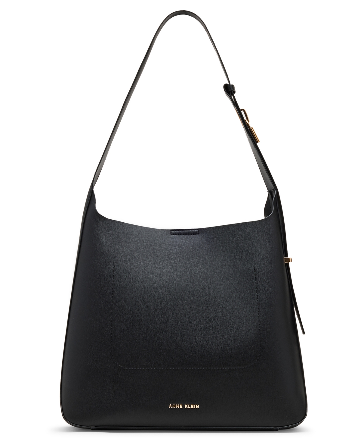 Anne Klein Medium Hobo Tote Bag In Black