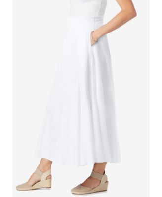 Plus Size Wide Elastic Waist Skirt