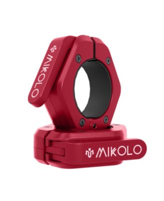Barbell Clamps,2-Inch Olympic Barbell Clips with Anti-Slip TPR Lining and Quick Release for Home and Gym Use, (Red)