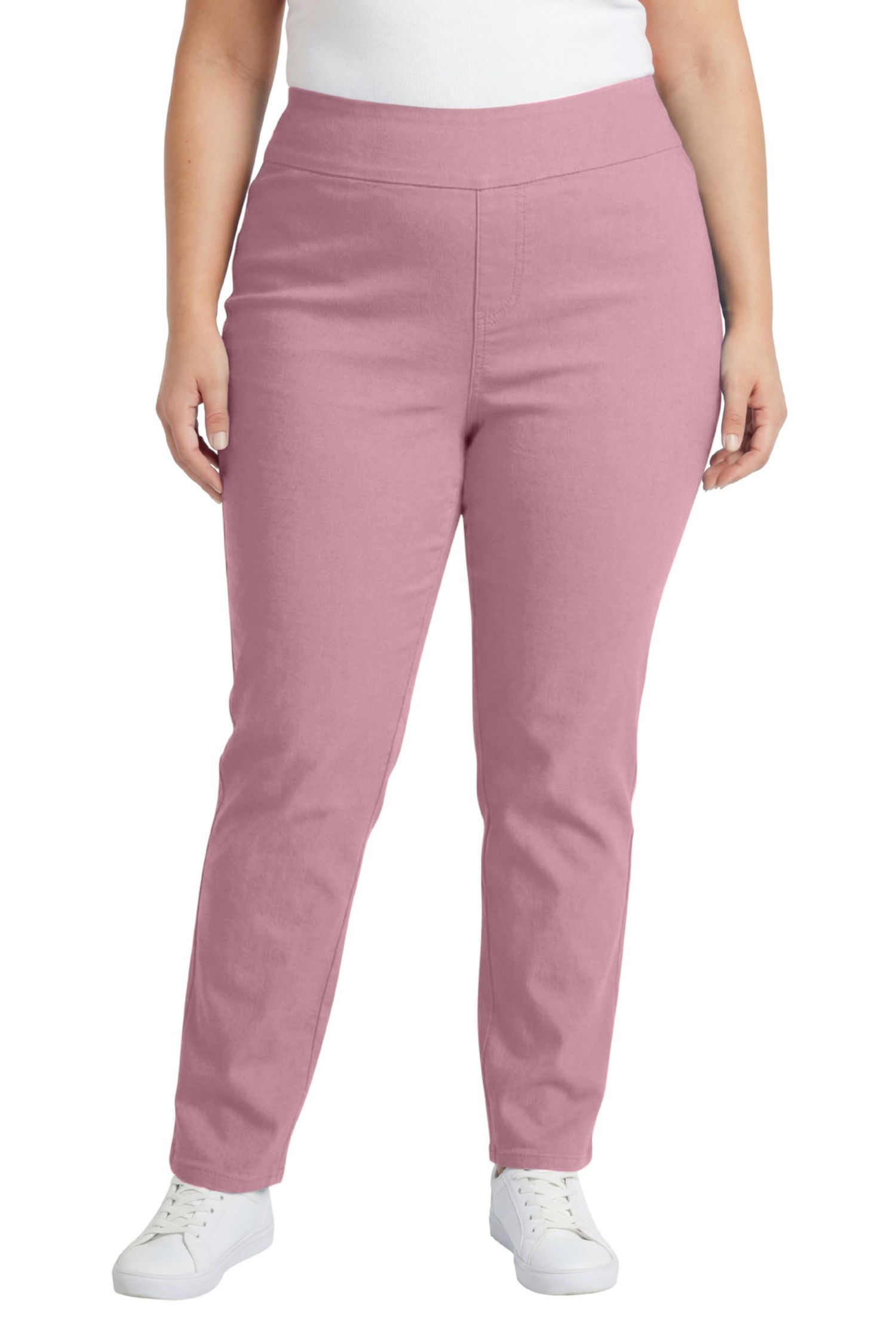 Women's Within Tall Flex-Fit Pull-On Straight-Leg Gap-Free Stretch Denim Jeans.