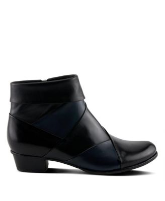 Mayvilla Colorblock Leather Bootie with Fold-Over Cuff and Removable Insole