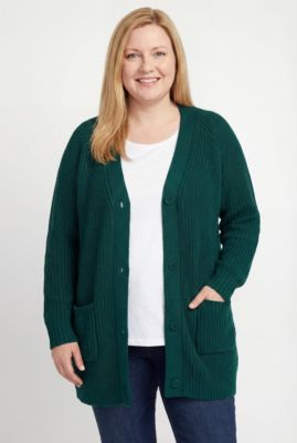 Women's Within Button-Front Shaker Cardigan Sweater