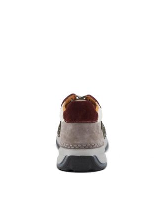 Booker Women's Fashion Sneaker with Leather Upper