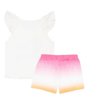 Girls 2 Piece Tank Top and Short Outfit Set