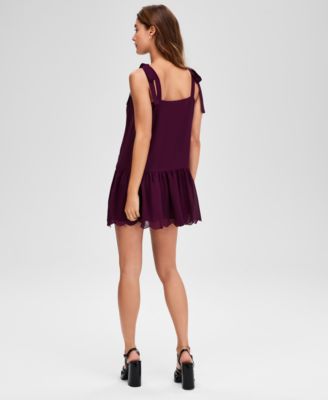 Women's Beaded-Front Mini Dress