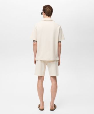 Men's Regular-Fit Textured Polo Shirt