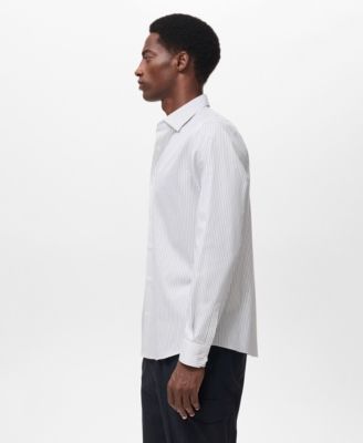 Men's Regular-Fit Striped Cotton Shirt