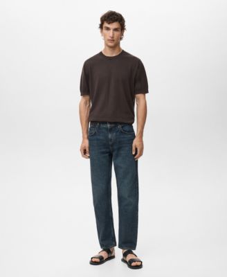 MANGO - Men's Moby Straight-Fit Dark-Wash Jeans