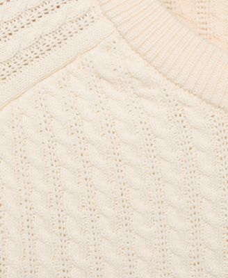 Men's Cotton Braided Sweater