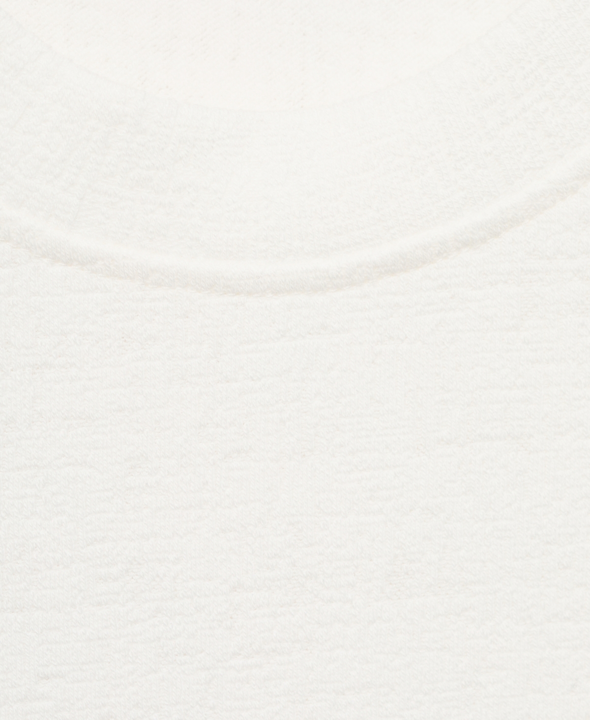 Mango Textured Cotton Blend T-shirt In White