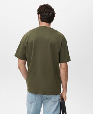 Men's Relaxed-Fit Sweatshirt Fabric T-Shirt