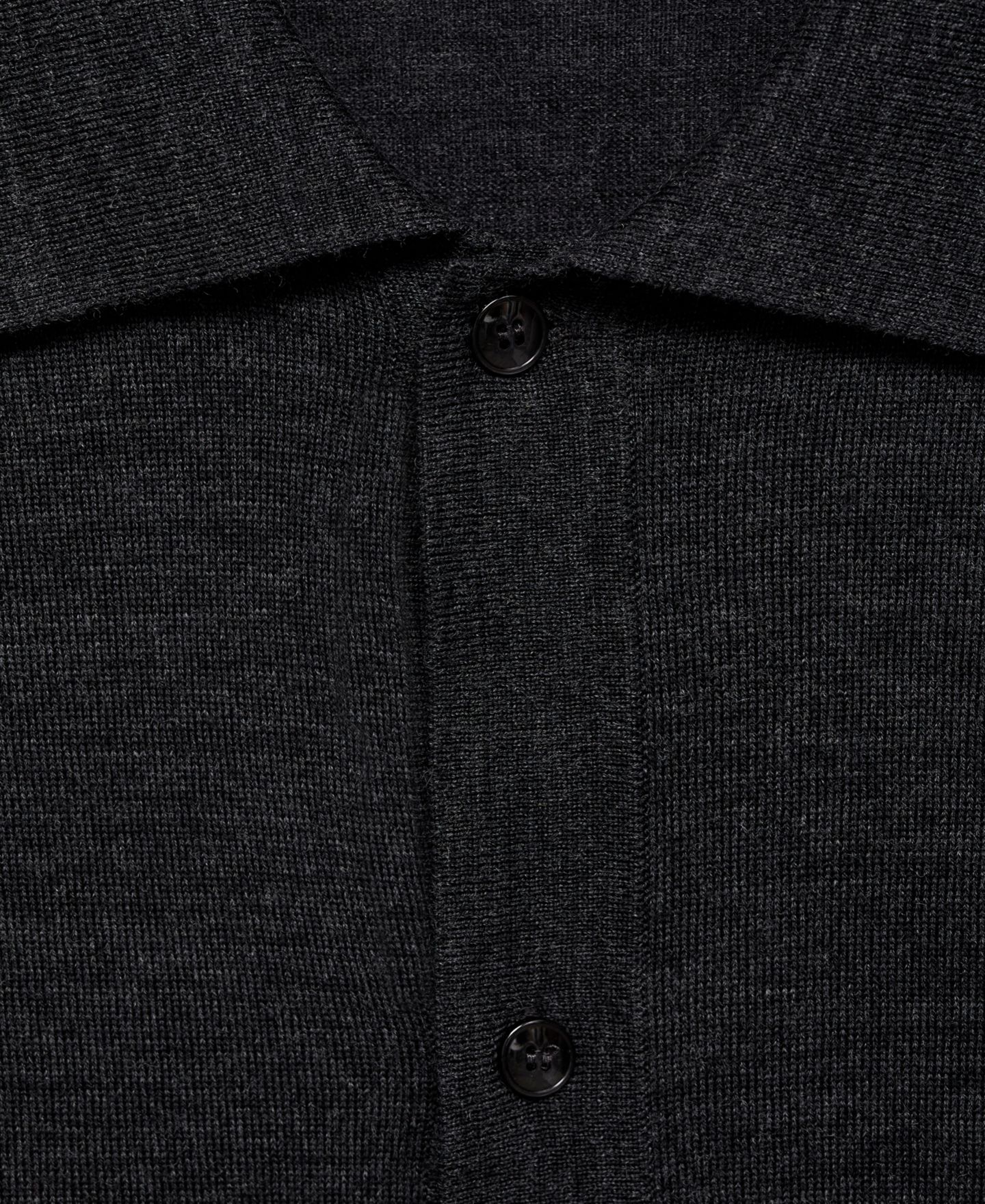 Мужской кардиган MANGO Merino Wool, цвет: Тёмный меланжевый серый — фото 4